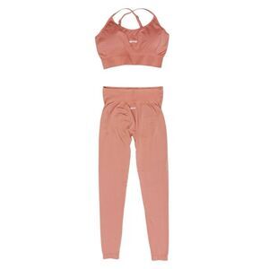 BO + TEE Terracotta Sports Bra & Matching Body Contouring Leggings